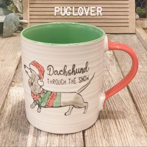 Dachshund Mug { DACHSHUND THROUGH THE SNOW }